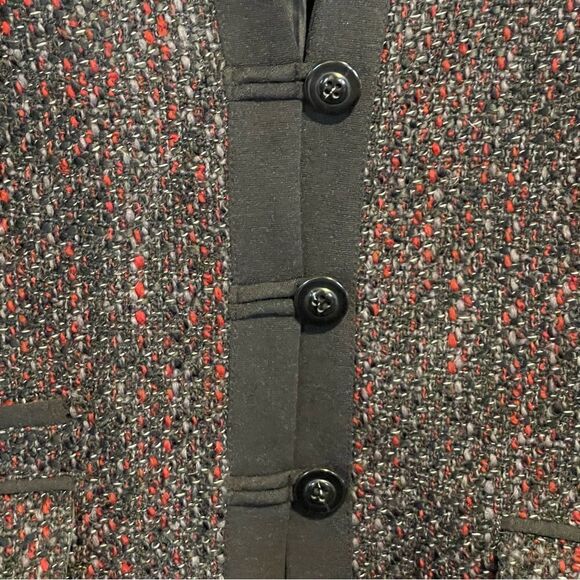 NWOT- Pendleton Petites- Dark Charcoal Tweed Blazer Long Jacket, Size 12 PETITE - Picture 5 of 10